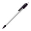 Bolígrafo Baron Colour opaco Blanco-Negro | Impresión De Pantalla 1 color | 180 grados del clip | 45 mm x 25 mm | no disponible