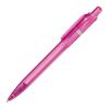 Bolígrafo Ducal Clear transparente Rosa-Rosa | Impresión De Pantalla 1 color | 90 grados del clip | 40 mm x 25 mm | no disponible