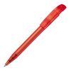 Bolígrafo S45 Clear transparente Rojo / Blanco-Rojo / Blanco | Impresión De Pantalla 1 color | 90 grados del clip | 45 mm x 25 mm | no disponible