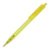 Bolígrafo Kuma transparente Amarillo-Amarillo | Impresión De Pantalla 1 color | 180 grados del clip | 45 mm x 25 mm | no disponible