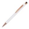 Bolígrafo Praga oro rosa R-AL Blanco | sin montaje de publicidad | no disponible | no disponible