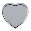 Bálsamo labial metálico plano en forma de corazón Plata | sin montaje de publicidad | no disponible | no disponible