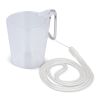 Vaso de chupito para festivales con cordón Blanco-Blanco