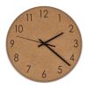 Reloj de pared de corcho Natural | sin montaje de publicidad | no disponible | no disponible