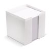 Bloque de notas 10x10x10cm FSC en caja de cubo Blanco | sin montaje de publicidad | no disponible | no disponible | no disponible