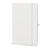 Cuaderno Olmo tapa dura PU A5 con notas adhesivas Blanco | sin montaje de publicidad | no disponible | no disponible