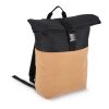 Mochila Rolltop corcho y R-PET 18L negro | sin montaje de publicidad | no disponible | no disponible | no disponible