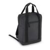 Mochila de R-PET 600D con revestimiento de PU, 27,5 x 12 x 37,5 cm, 12 litros negro | sin montaje de publicidad | no disponible | no disponible