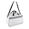 Bolsa deportiva y de viaje R-PET 600D, 48 x 25 x 28 cm, 30 litros Blanco-Negro | sin montaje de publicidad | no disponible | no disponible