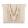Bolsa Tote de algodón con cremallera OEKO-TEX® 47 x 11 x 35 cm 320 g/m². Ecru