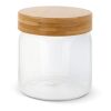 Bote vidrio y bambú 600ml Transparente | sin montaje de publicidad | no disponible | no disponible | no disponible