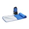 Toalla R-PET de secado rápido 40 × 80 cm con bolsa, sublimación. Azul / Blanco | sin montaje de publicidad | no disponible | no disponible