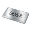 Doming Rectángulo 60x25 mm Plata | sin montaje de publicidad | no disponible | no disponible | no disponible