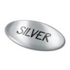 Doming Oval 30x15 mm Plata | sin montaje de publicidad | no disponible | no disponible | no disponible