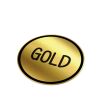 Vinyl Sticker Redondo Ø 40 mm Oro | sin montaje de publicidad | no disponible | no disponible | no disponible