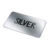 Vinyl Sticker Rectángulo 20x10mm Plata | sin montaje de publicidad | no disponible | no disponible | no disponible