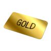 Vinyl Sticker Rectángulo 100x30mm Oro | sin montaje de publicidad | no disponible | no disponible | no disponible