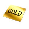 Vinyl Sticker Cuadrado 30x30mm Oro | Etiqueta Digital 1 color | cara 1 | 30 mm x 30 mm | no disponible