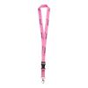 Lanyard de nylon A elección | sin montaje de publicidad | 10 mm | Mosquetón ovalado | Sin accesorios | Cierre de plástico | Con clip de seguridad