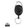 Llavero con clip alargable de ABS reciclado RCS negro | sin montaje de publicidad | no disponible | no disponible