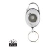 Llavero con clip alargable de ABS reciclado RCS blanco | sin montaje de publicidad | no disponible | no disponible