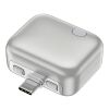 Adaptador USB-C ChargeGuard RCS con desconexión automática plata