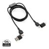 Cable protección piratería reciclado 60W Datalock RCS negro | sin montaje de publicidad | no disponible | no disponible