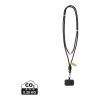 Lanyard ajustable teléfono CarryLoop RCS PET reciclado negro | sin montaje de publicidad | no disponible | no disponible