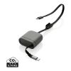 Cable de carga rápida 100W retráctil reciclado Spira RCS gris