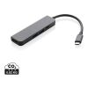 Hub Terra RCS de aluminio reciclado con entrada HDMI gris | sin montaje de publicidad | no disponible | no disponible