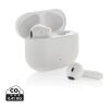 Auriculares inalámbricos Tunevo RCS de plástico reciclado blanco | sin montaje de publicidad | no disponible | no disponible