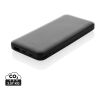 Powerbank RCS plástico reciclado 10.000 mAh cable integrado negro | sin montaje de publicidad | no disponible | no disponible