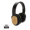 Auriculares Elite inalámbricos plegables RCS y FSC® bambú negro | sin montaje de publicidad | no disponible | no disponible