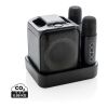 Set karaoke de plástico reciclado Singvibe RCS con doble mic negro | sin montaje de publicidad | no disponible | no disponible