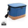 Bolsa y nevera bicolor con detalle de corcho azul | sin montaje de publicidad | no disponible | no disponible | no disponible