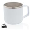 Taza de acero inoxidable blanco | sin montaje de publicidad | no disponible | no disponible