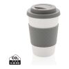 Taza de café reutilizable 270ml gris | sin montaje de publicidad | no disponible | no disponible | no disponible