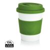 Taza de café PLA verde-blanco | sin montaje de publicidad | no disponible | no disponible