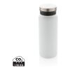 Botella al vacío de acero inoxidable reciclado RCS 600ML blanco | sin montaje de publicidad | no disponible | no disponible