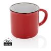 Taza de cerámica vintage rojo | sin montaje de publicidad | no disponible | no disponible