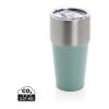 Vaso Fluid acero reciclado certificado RCS 500 ml verde | sin montaje de publicidad | no disponible | no disponible