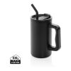 Taza Cube de acero reciclado RCS de 800ml. negro | sin montaje de publicidad | no disponible | no disponible