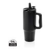 Vaso de acero inoxidable reciclado RCS antigoteo Embrace negro | sin montaje de publicidad | no disponible | no disponible