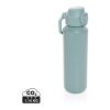 Botella deportiva Via RCS Re-steel con tapa bloqueable 600ML verde | sin montaje de publicidad | no disponible | no disponible