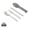 Set de cubiertos negro+Blum plata | sin montaje de publicidad | no disponible | no disponible