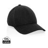 Gorra 6 paneles tejido jaspeado reciclado Milo AWARE™200 gr negro | sin montaje de publicidad | no disponible | no disponible | no disponible