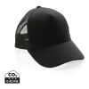 Gorra 5 paneles de algodón cepillado 190 gr Impact AWARE ™ negro | sin montaje de publicidad | no disponible | no disponible | no disponible