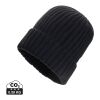 Gorro Kennedi AWARE™ Polylana® con canalé grande negro | sin montaje de publicidad | no disponible | no disponible | no disponible