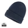 Gorro doble de punto Impact AWARE™ Polylana® azul marino | sin montaje de publicidad | no disponible | no disponible | no disponible