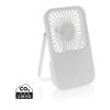 Ventilador escritorio recargable plástico reciclado Aervina Blanco | sin montaje de publicidad | no disponible | no disponible